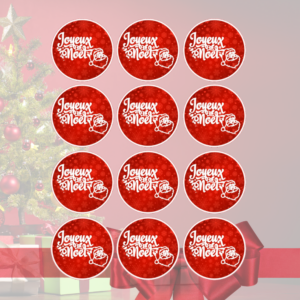 Stickers personnalisés (lot de 12)